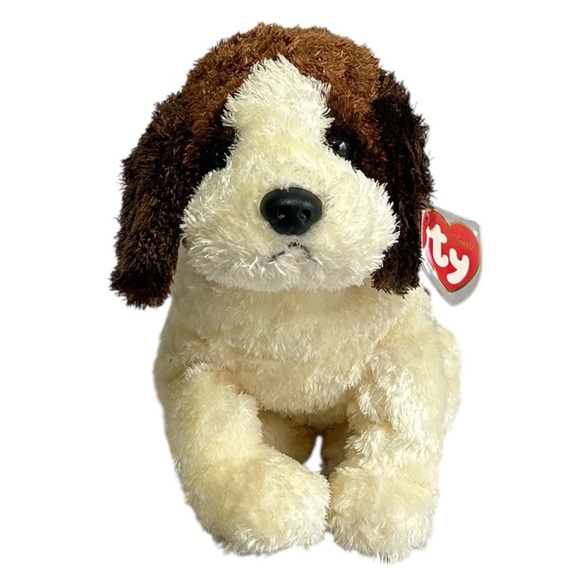 Ty Other - Vintage Ty Rescue the St. Bernard Puppy Dog Plush 13” Retro 100% Silk 2000
